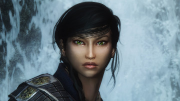 Картинка 3д+графика портрет+ portraits фон девушка взгляд