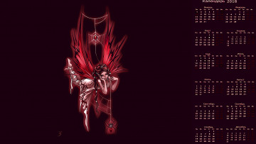 Картинка календари фэнтези девушка паук