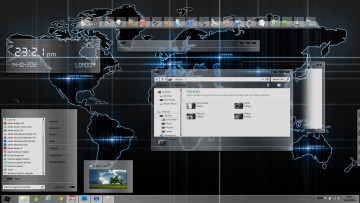 Картинка компьютеры screenshots узор фон цвета монитор