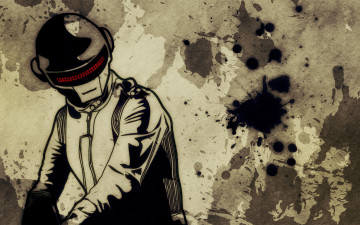 Картинка музыка -временный рисунок шлем