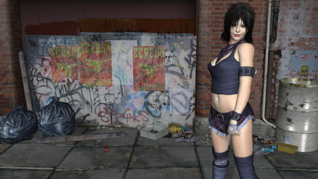 Обои картинки фото 3д графика, люди , people, фон, взгляд, девушка