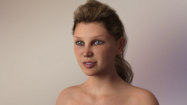 Обои картинки фото 3д графика, портрет , portraits, взгляд, фон, девушка