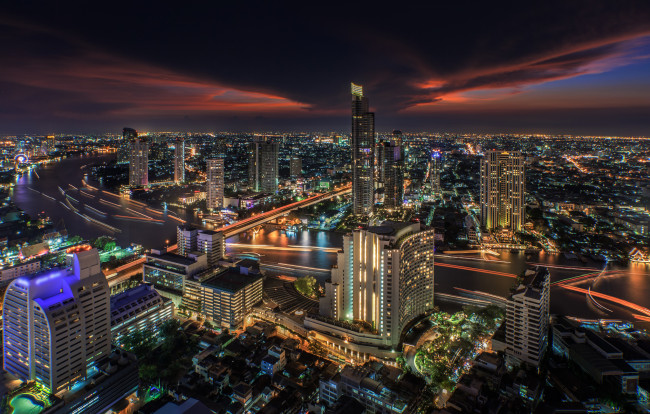 Обои картинки фото bangkok,  thailand, города, бангкок , таиланд, простор
