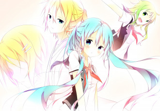 Картинка аниме vocaloid вокалоид