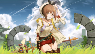 Картинка аниме оружие +техника +технологии девушка