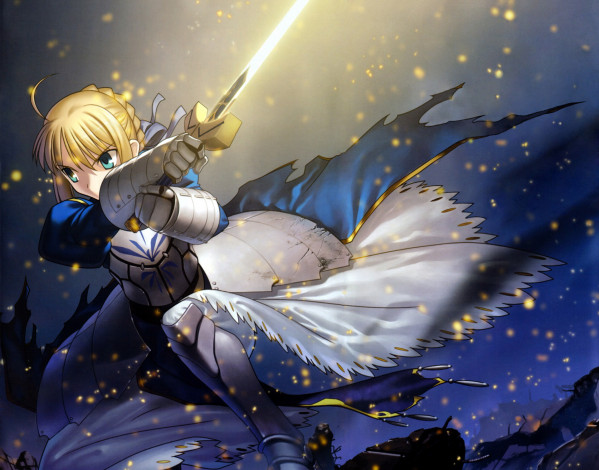 Обои картинки фото аниме, fate, stay night,  grand order,  apocrypha, судьба, ночь, схватки