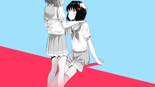 Обои картинки фото аниме, hibike euphonium, девушки