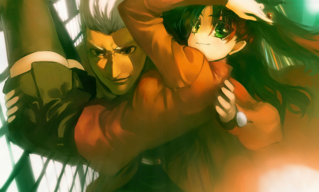 Обои картинки фото аниме, fate, stay night,  grand order,  apocrypha, судьба, ночь, схватки