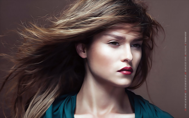 Обои картинки фото календари, компьютерный дизайн, взгляд, девушка, calendar, лицо