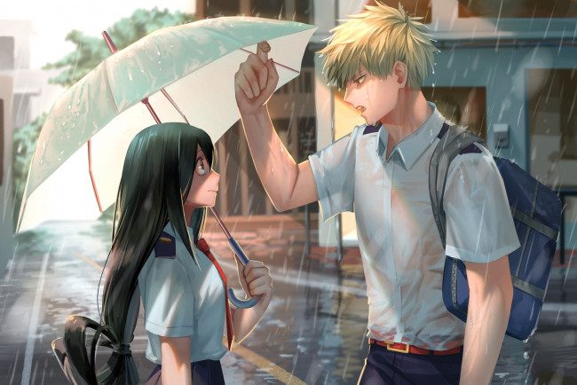 Обои картинки фото аниме, boku no hero academia, моя, геройская, академия