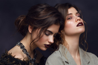 Картинка две+девушки+вместе девушки -+лица +портреты красивая супер секси няша нежная классная модница лапочка мадам