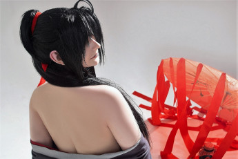 Картинка девушки -+креатив +косплей образ костюм зонт