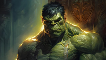 Картинка рисованное комиксы нейросети графика нейроарт ai art нейронные сети рисунки нейро искусство халк