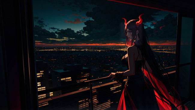 Обои картинки фото аниме, ангелы,  демоны, нейросети, графика, нейроарт, ai, art, нейронные, сети, рисунки, нейро, искусство