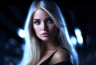 Картинка 3д+графика портреты+и+лица+ portraits+and+faсes девушка нейросеть