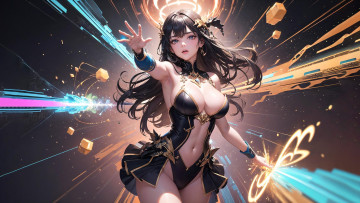 обоя аниме, магия,  колдовство,  halloween, нейросети, графика, нейроарт, ai, art, нейронные, сети, рисунки, нейро, искусство, нейрографика, graphics, neuroart, neural, networks, drawings, neuro, neurography