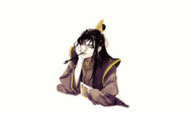 обоя аниме, mo dao zu shi, не, хуайсан, кисточка