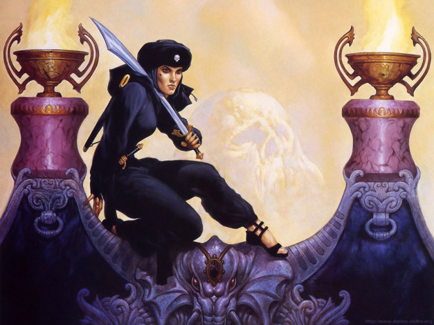 Обои картинки фото jeff, easley, фэнтези, девушки