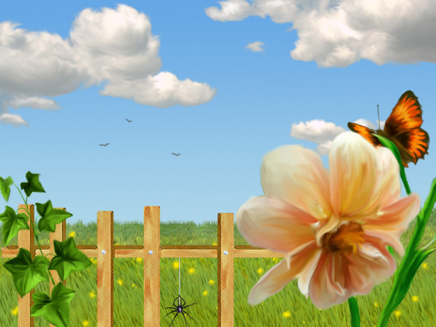 Обои картинки фото рисованные, природа