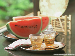 обоя еда, арбуз