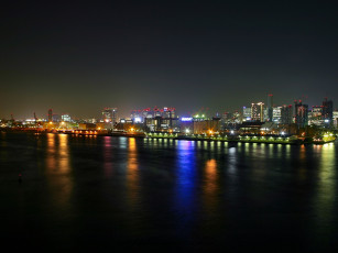 Картинка города огни ночного