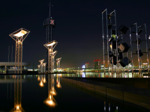 Картинка города огни ночного