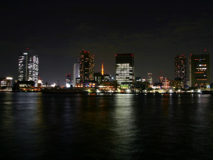 Картинка города огни ночного