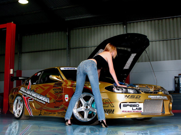 Обои картинки фото автомобили, авто, девушками