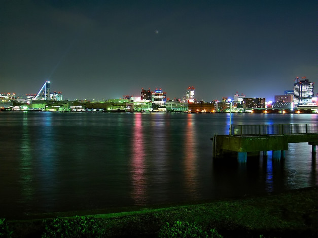 Обои картинки фото города, огни, ночного