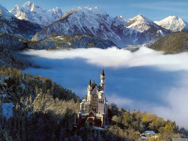 Обои картинки фото города, замок, нойшванштайн, германия