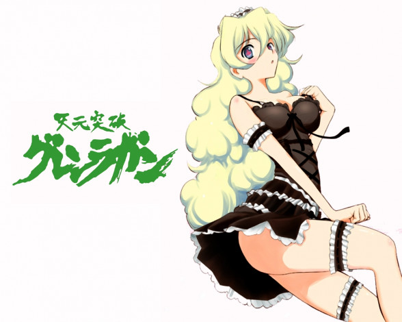 Обои картинки фото аниме, tengen, toppa, gurren, lagann, nia, teppelin