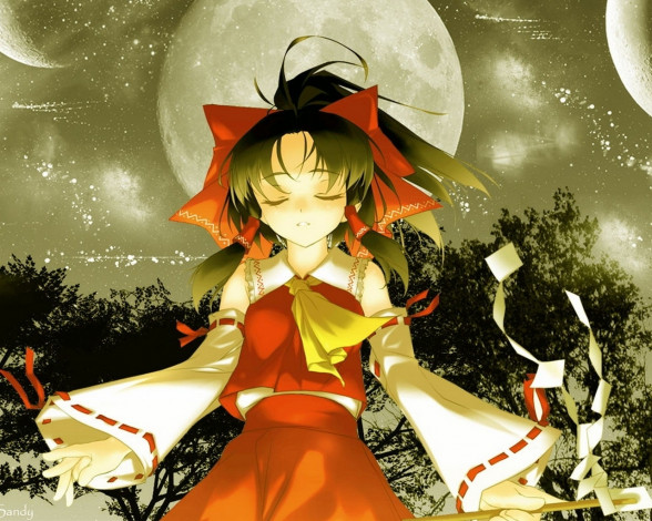 Обои картинки фото аниме, touhou