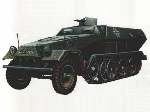 Картинка hanomag sd kfz 251 ausf 1940г техника военная