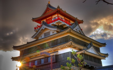 Картинка города замки Японии