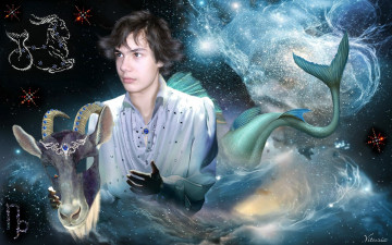 Картинка космический гороскоп козерог фэнтези люди