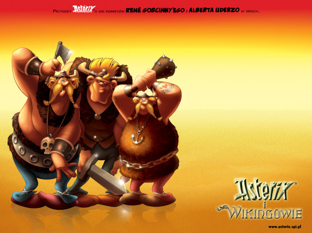 Обои картинки фото мультфильмы, asterix, and, the, vikings