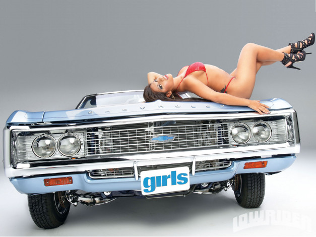 Обои картинки фото автомобили, авто, девушками, chevrolet, maria, millions