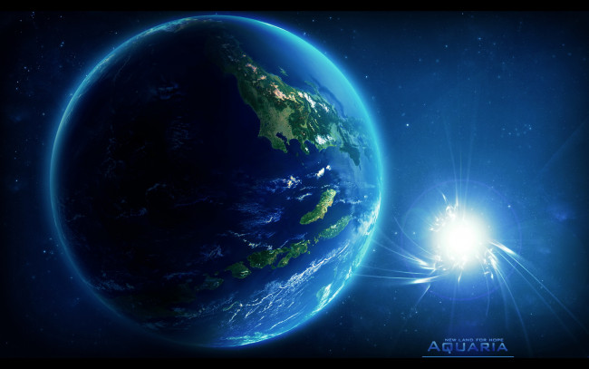 Обои картинки фото космос, земля, звезда