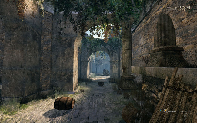 Обои картинки фото видео, игры, vindictus, улица, двор