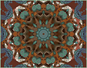 Картинка 3д графика fractal фракталы фон цвета узор