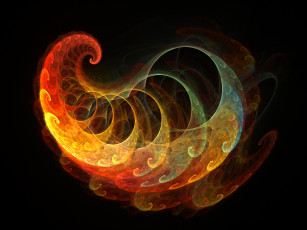 Картинка 3д графика fractal фракталы узор цвета