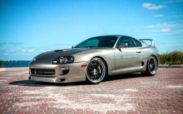 Картинка автомобили toyota брусчатка supra