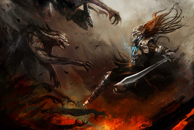 Обои картинки фото фэнтези, существа, монстры, меч