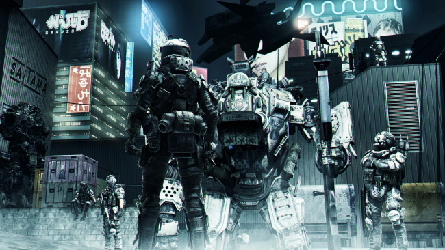 Обои картинки фото видео игры, titanfall, игра, онлайн, шутер, экшен, роботы