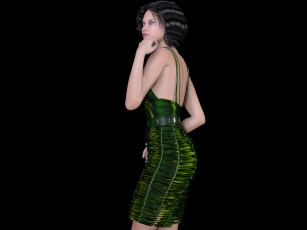 Картинка 3д+графика люди+ people девушка взгляд фон