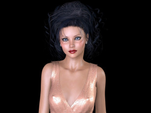 Картинка 3д+графика люди+ people фон взгляд девушка