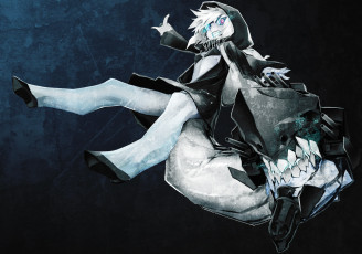 Картинка аниме kantai+collection девушка miwa shirow арт re-class battleship kantai collection тёмный фон