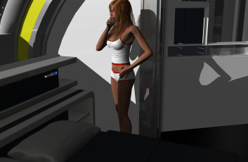 Картинка 3д+графика люди+ people взгляд девушка фон