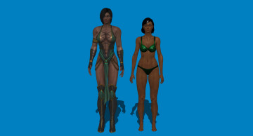 Картинка 3д+графика люди+ people девушки фон взгляд