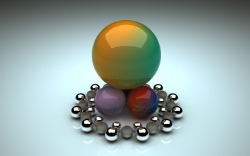 Картинка 3д+графика шары+ balls фон шары